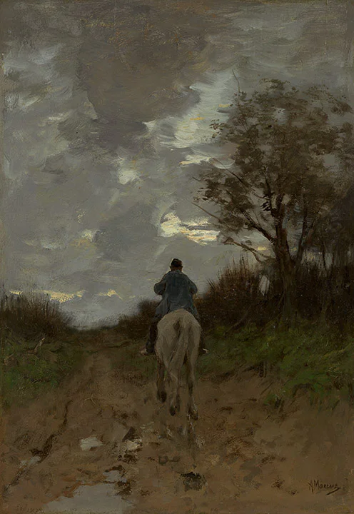 Anton Mauve, Huiswaarts, 1881